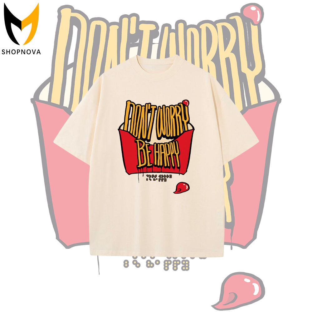 ACE2™ Don't Worry Be Happy Men's Cotton T-shirt