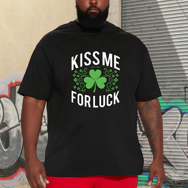 Irish Lucky Kiss Four-Leaf Clover Romance Tee