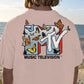 Music Television Music Graphic Print Statement Casual Men's T-Shirt
