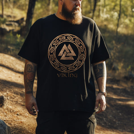 Viking Runes Men's Black T-shirt