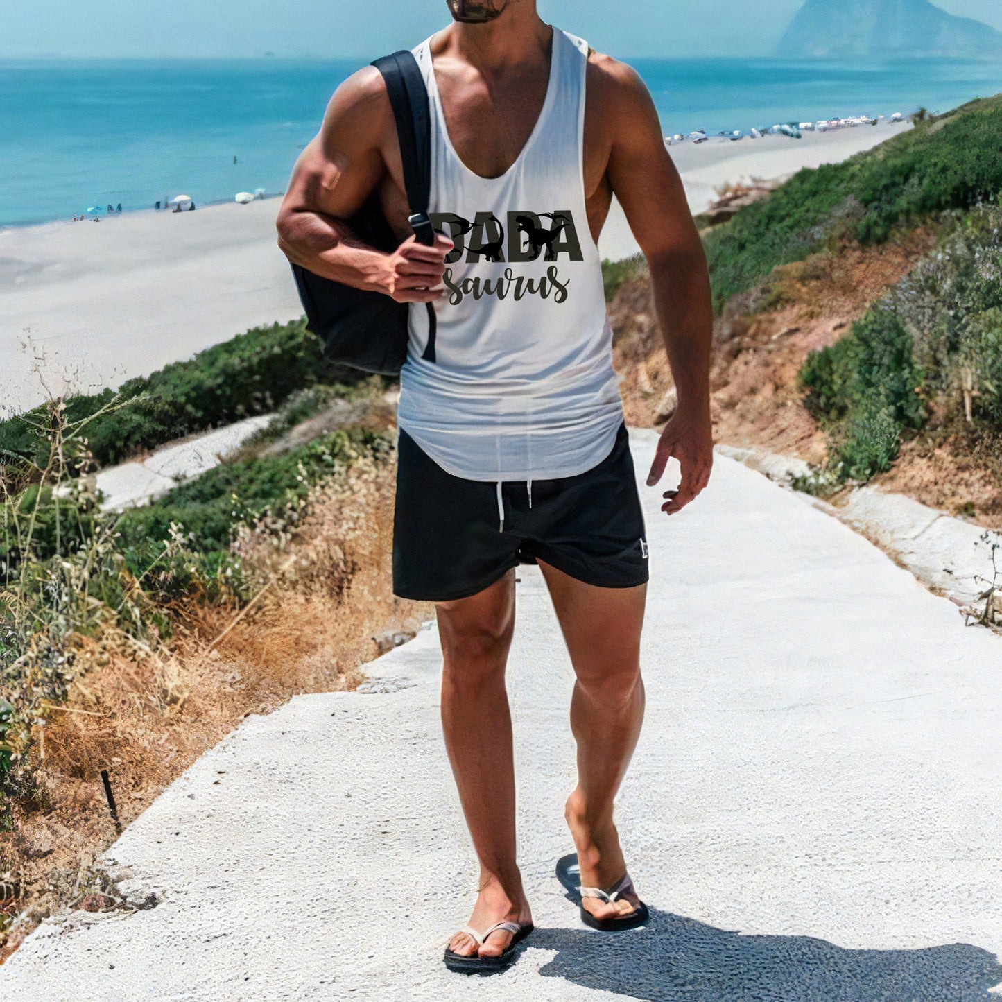 Clearance-Father's Day Letter Graphic Men's Tank Top-M
