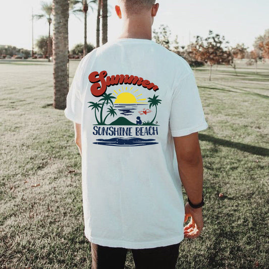 Sunshine Summer Vibes Beach Lovers Men's T-Shirt