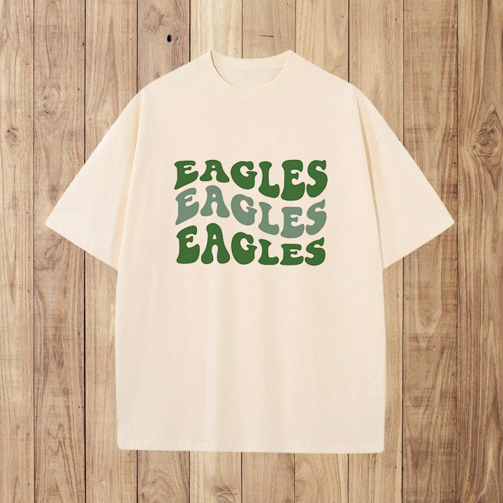 Eagles Letter Print Men's Cotton T-shirt