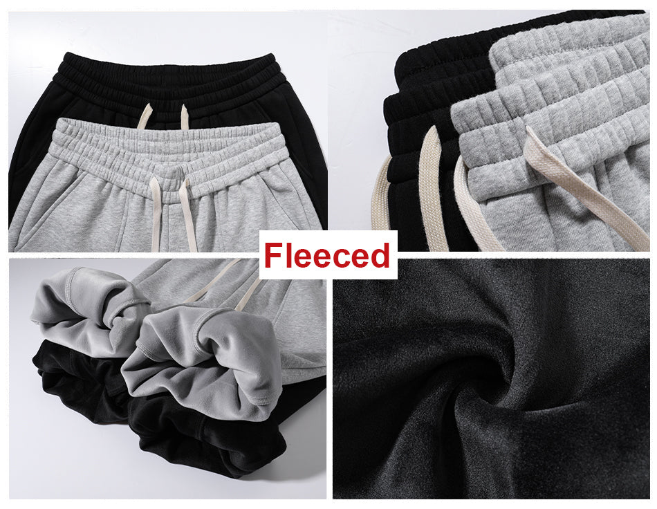 Men's Casual Elastic Waist Sweatpants-Fleeced