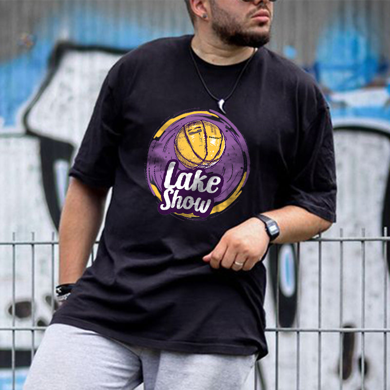 Lake Show Basketball Print  Men's T-Shirts