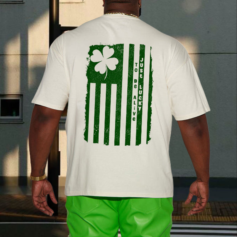 The Irish Luck Clover & Stripes T-shirt