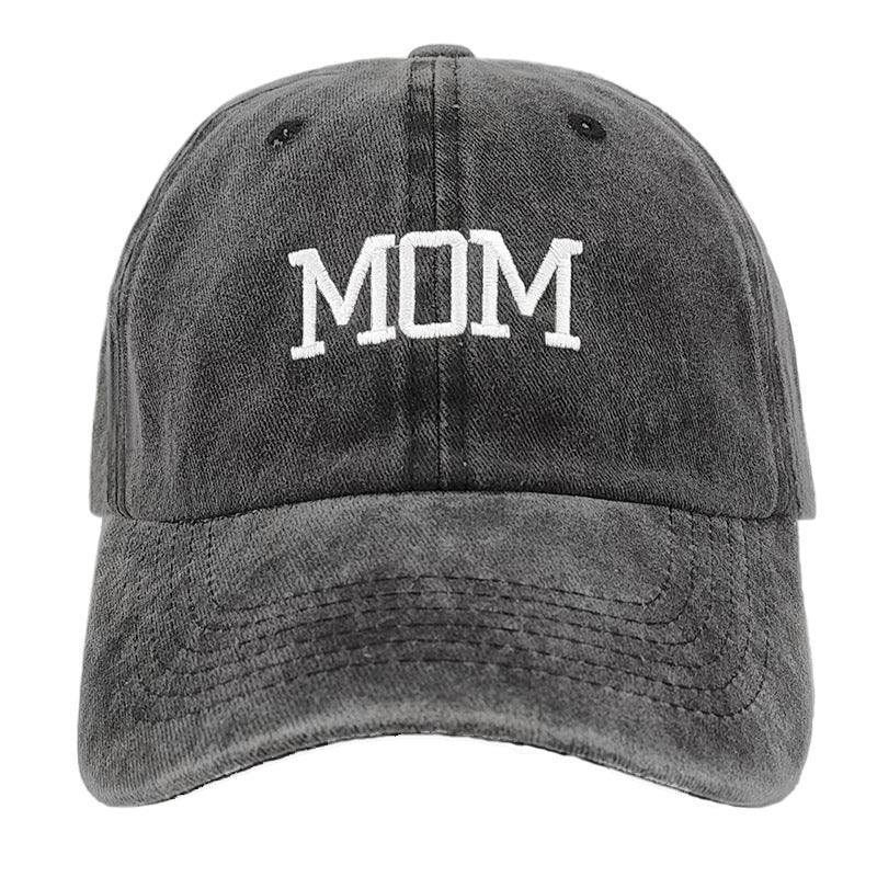 DAD/MOM Embroidered Washed Cap Hat