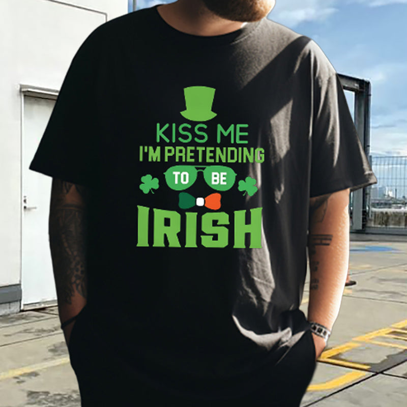 Kissable Shamrock Luck of the Irish Kiss Tee