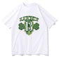 Lucky 13 Shamrock Irish Pride Men's White Tee