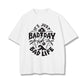 Positive Quotes Letter Print Men's White T-shirt