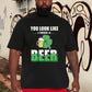 Thirsty Clover Lucky Beer Playful Irish T-Shirt