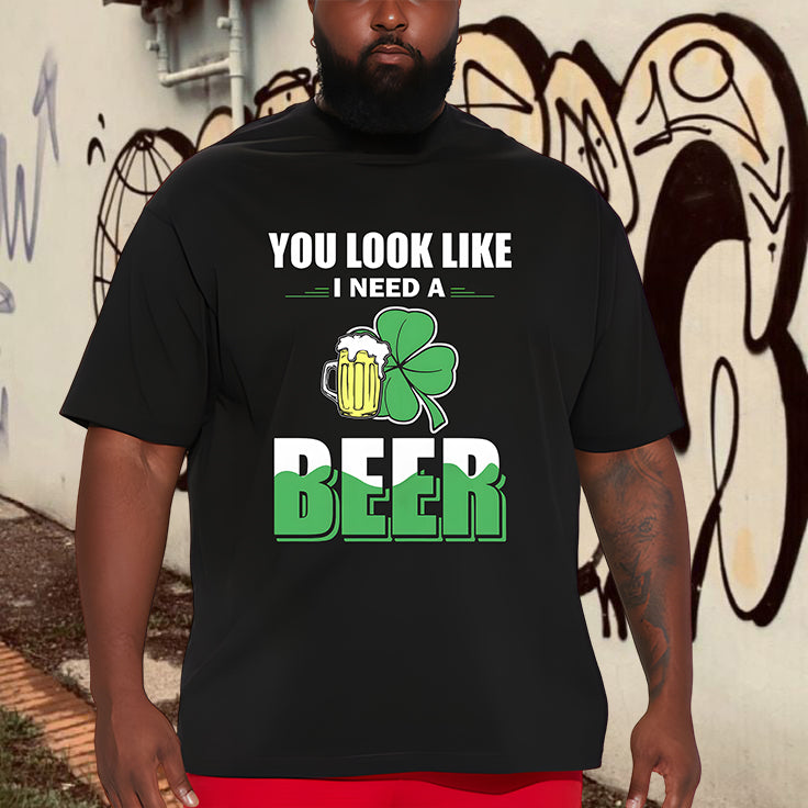 Thirsty Clover Lucky Beer Playful Irish T-Shirt