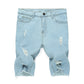 Clearance-Men's Ripped Denim Shorts-2XL
