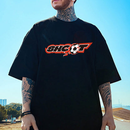 NOVAROPA™ Football Shoot Print Design Men's T-shirt
