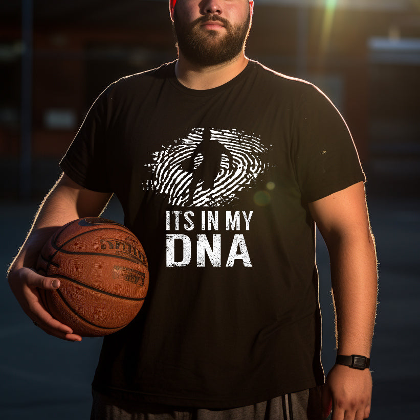 DNA Hoops Basketball Lovers Men's Cotton T-shirt