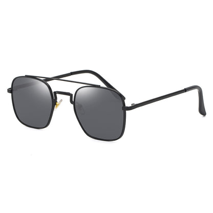 Square Trend Metal Cutout Men's Sunglasses