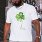 Watercolor Clover Men's Lucky Charm T-shirt