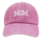 DAD/MOM Embroidered Washed Cap Hat