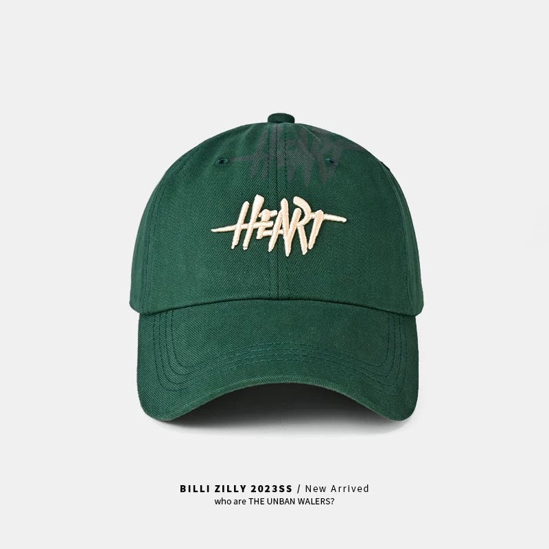 HEART Embroidered Stylish Cap Hat