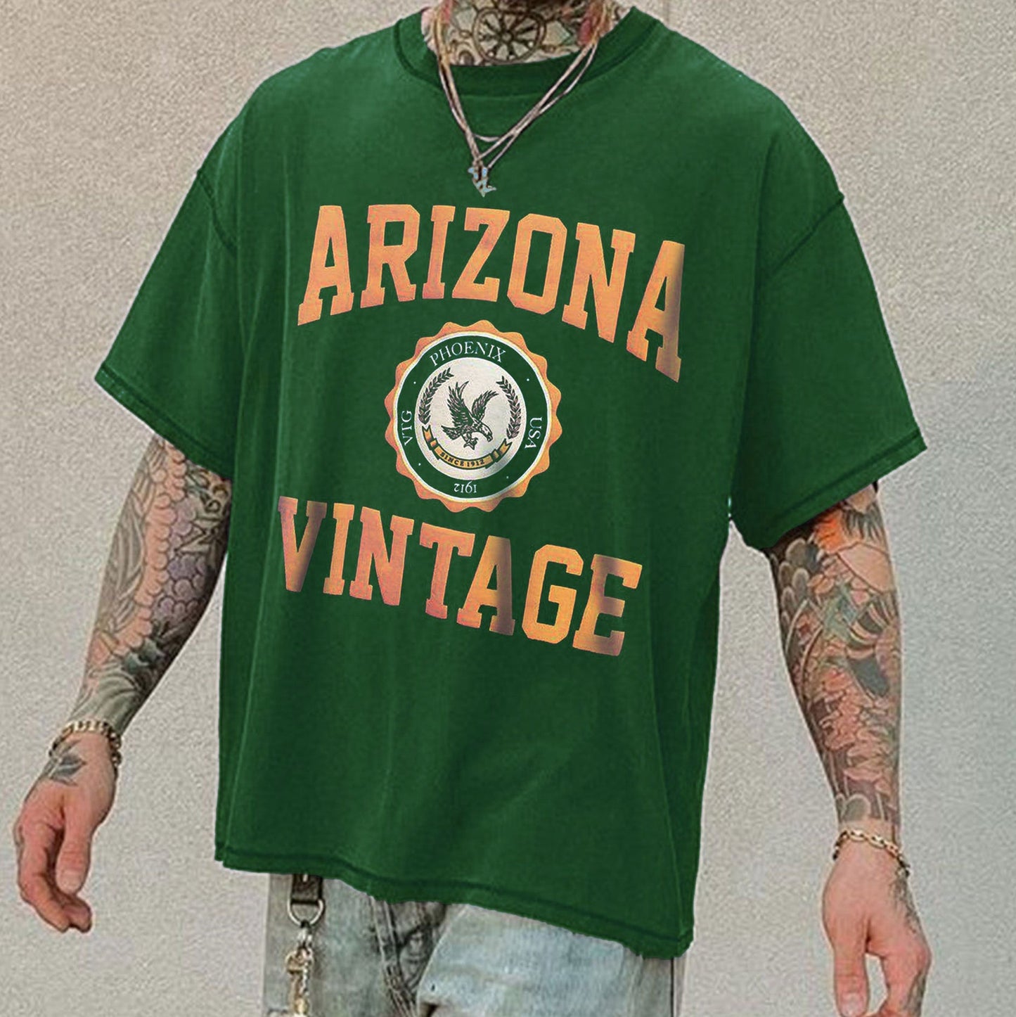 Clearance-Arizona Graphic Print Men's T-Shirt