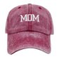 DAD/MOM Embroidered Washed Cap Hat