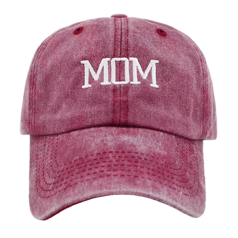 DAD/MOM Embroidered Washed Cap Hat
