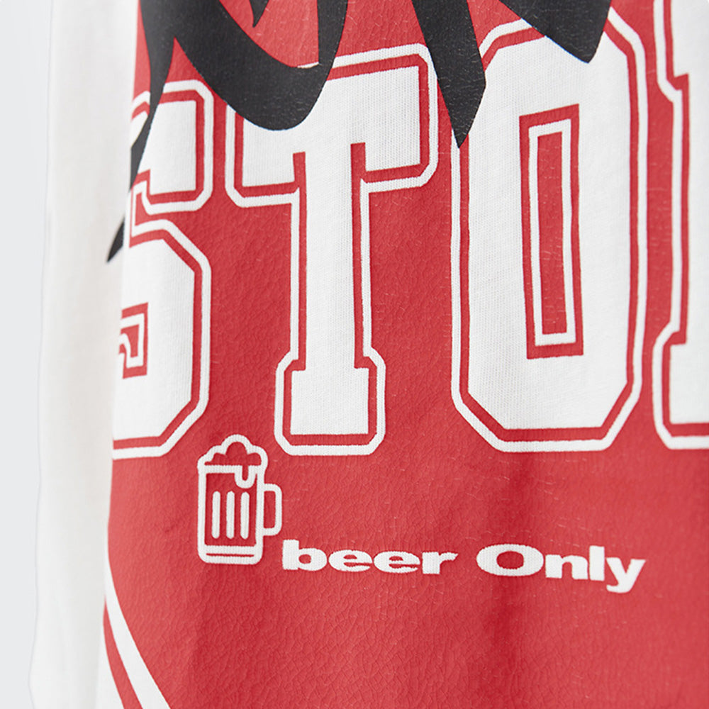 Stop Sign Graffiti Men's Oversized T-shirt 230g