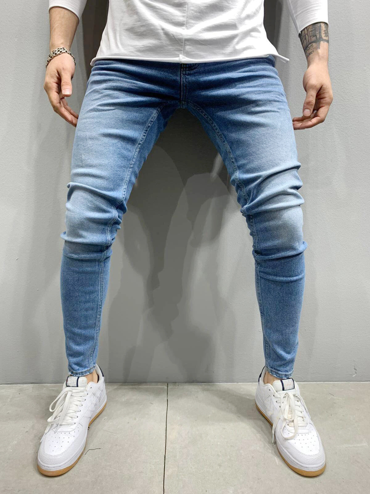 Fashionable Stretch Skinny Denim Trousers