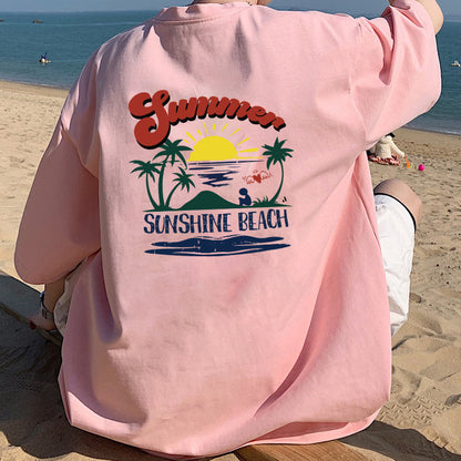 NOVAROPA™ Sunshine Beach Print Cotton Tee