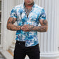 Lapel Short Sleeve Printed Resort Shirt