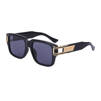 Retro Large Square Frame  Men's Sunglasses