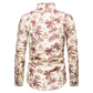 Long-sleeved Shirt With Lapel Print