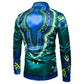 Long-sleeved Shirt With Lapel Print