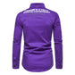 Casual Solid Color Printed Shirt