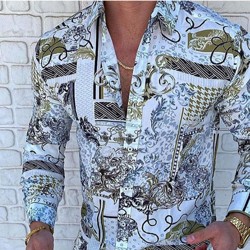 Casual Print Resort Style Shirt