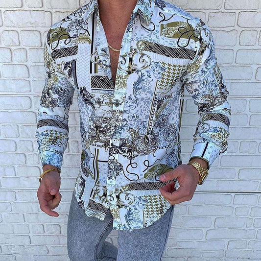 Casual Print Resort Style Shirt