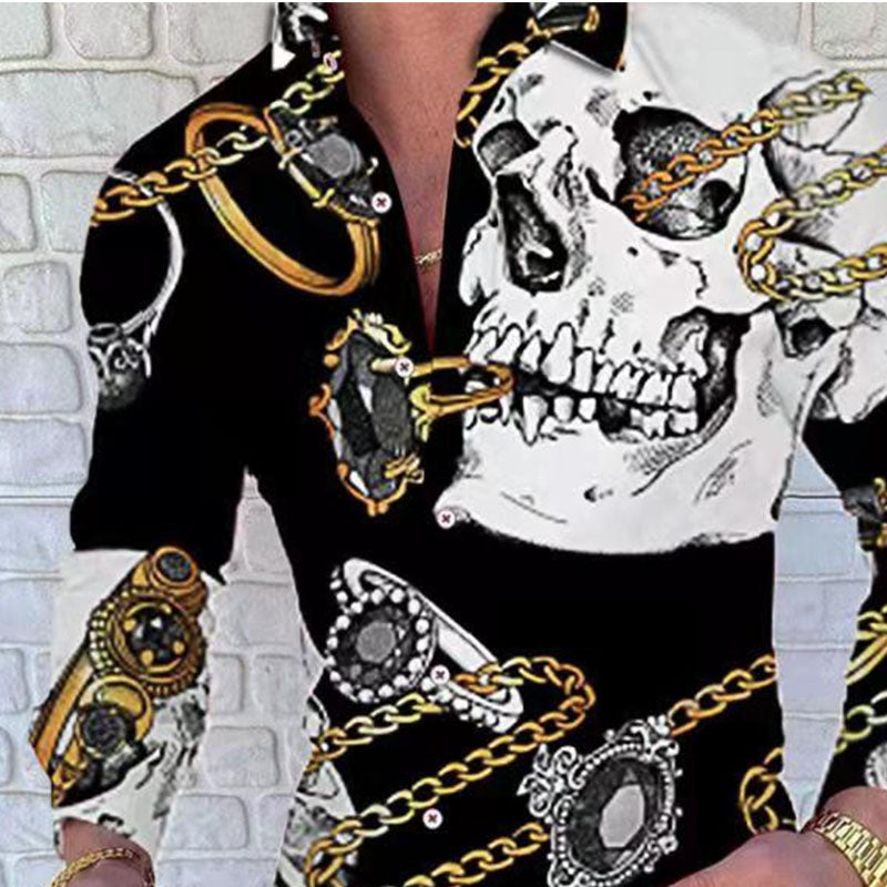 Casual Print Resort Style Shirt
