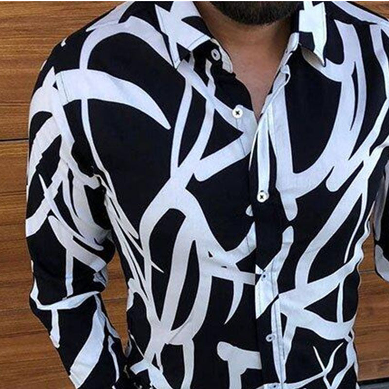 Casual Print Resort Style Shirt