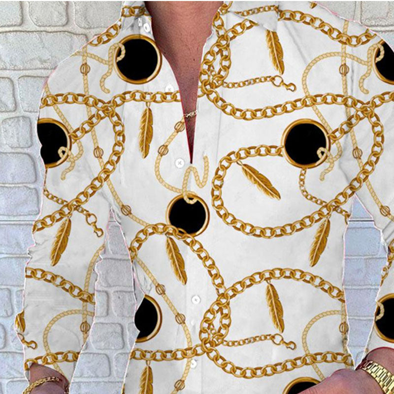 Casual Print Resort Style Shirt