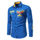 Casual Solid Color Printed Shirt