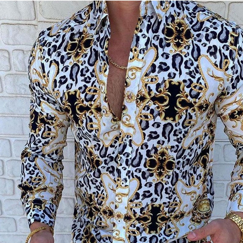 Casual Print Resort Style Shirt