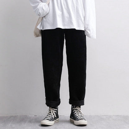 Casual Solid Color Loose Casual Pants