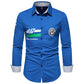 Casual Solid Color Printed Shirt