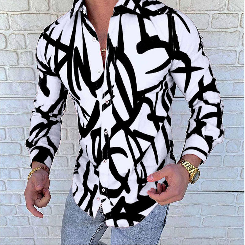 Casual Print Resort Style Shirt