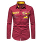 Casual Solid Color Printed Shirt