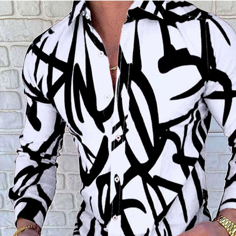 Casual Print Resort Style Shirt