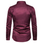 Long-sleeved Shirt With Lapel Print
