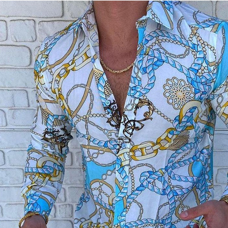 Casual Print Resort Style Shirt