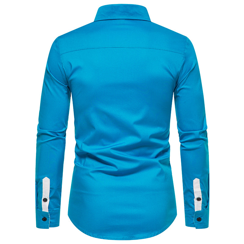 Casual Solid Color Printed Shirt