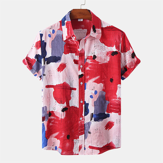 Casual Vacation Print Shirt